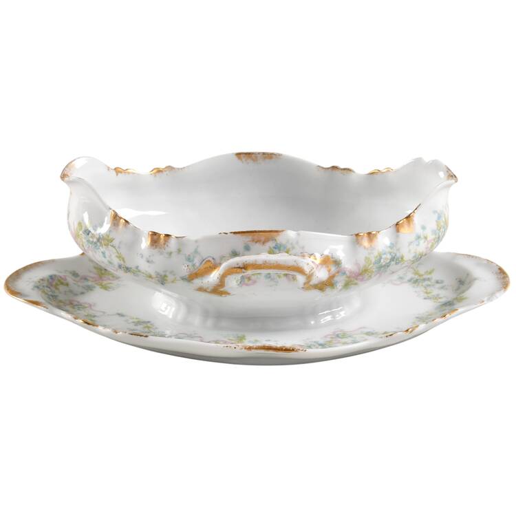 H61 Gravy Boat with Attached Underplate