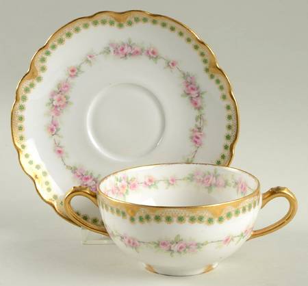 Schleiger 856-3 Flat Bouillon Cup & Saucer
