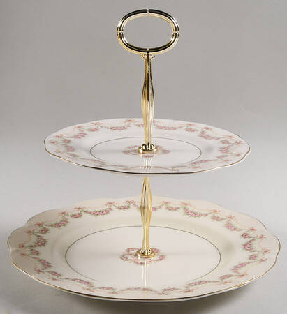 Hamilton 6 5/8"-10"  2 Tiered Serving Tray (Dp, Sp) HC