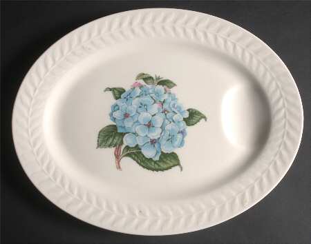 Hydrangea 14" Oval Serving Platter by Haviland