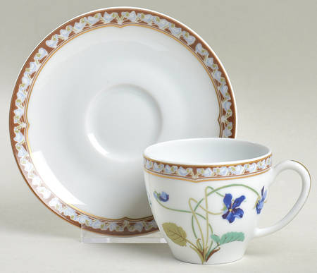 Imperatrice Eugenie Flat Cup & Saucer Set