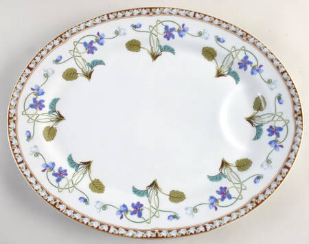 Imperatrice Eugenie 15" Oval Serving Platter with Well