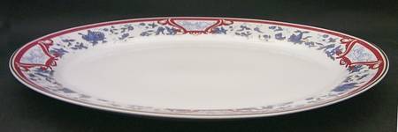 Imari Rouge 15" Oval Serving Platter