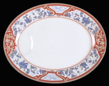 Imari Rouge 13" Oval Serving Platter