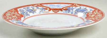 Imari Rouge Large Rim Soup Bowl