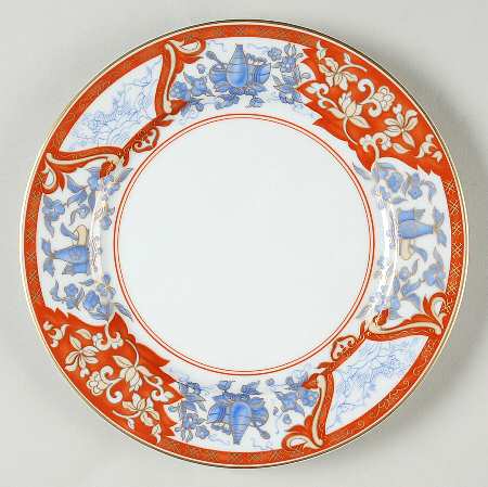 Imari Rouge Dessert Luncheon Plate