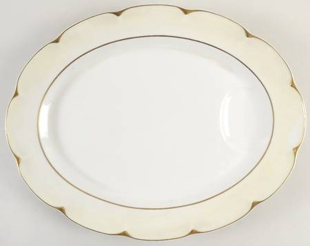 Ivory 14" Oval Serving Platter