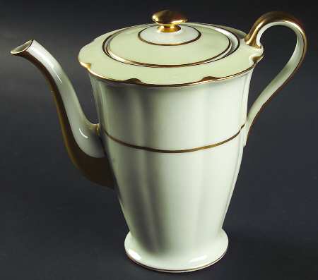Ivory Coffee Pot & Lid