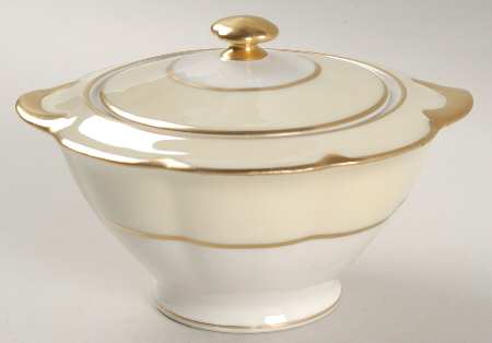 Ivory Sugar Bowl & Lid