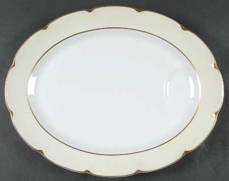 Ivory 16" Oval Serving Platter