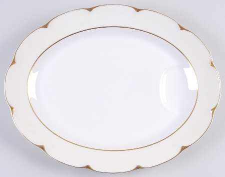 Ivory 13" Oval Serving Platter