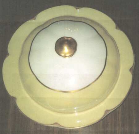 Ivory Round Covered Butter