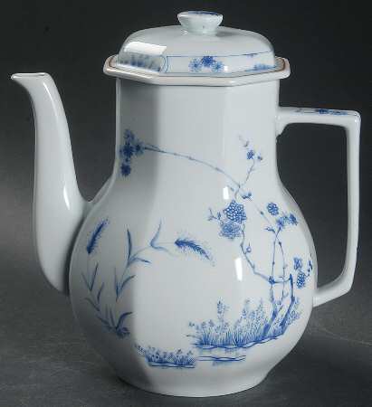 Jardin Bleu Coffee Pot & Lid