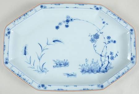 Jardin Bleu 16" Oval Serving Platter