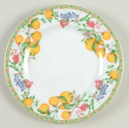 Jardin D'Eden (White Rim) Bread & Butter Plate
