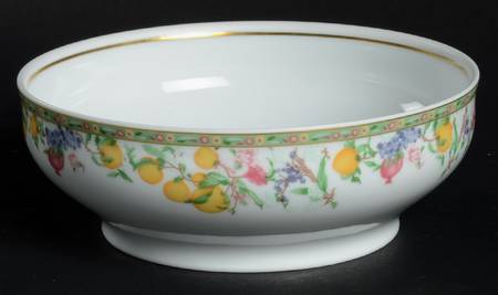 Jardin D'Eden (White Rim) Individual Salad Bowl