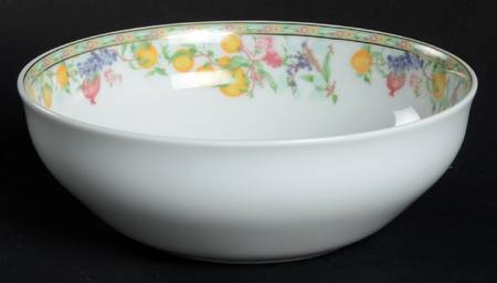 Jardin D'Eden (White Rim) Individual Salad Bowl