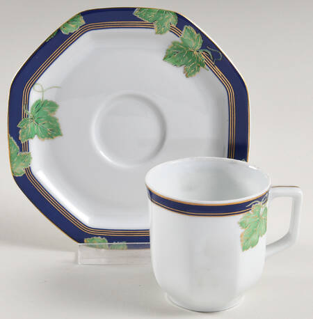 Jardin D' Hiver Flat Demitasse Cup & Saucer Set