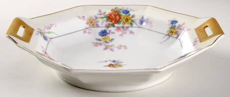 Jewel (Cream & White) 10" Octagonal Vegetable Bowl