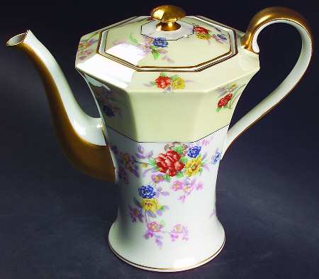 Jewel (Cream & White) Coffee Pot & Lid
