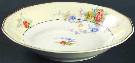 Jewel (Cream & White) Fruit/Dessert (Sauce) Bowl