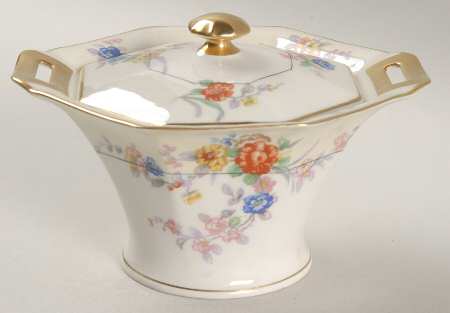 Jewel (Cream & White) Sugar Bowl & Lid