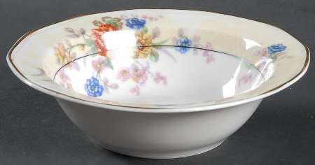 Jewel (Cream & White) Rim Cereal Bowl