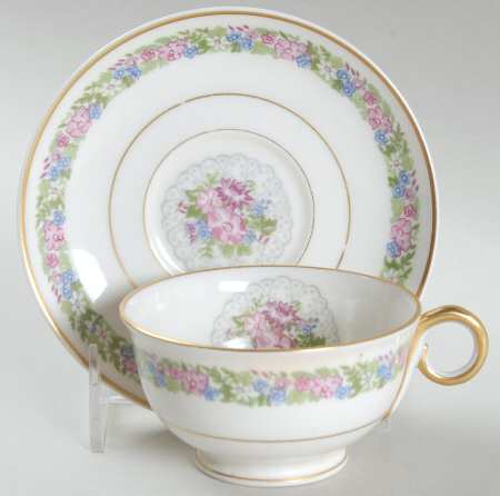 June Bride Footed Cup & Saucer Set