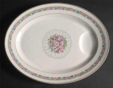 June Bride 14" Oval Serving Platter