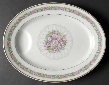 June Bride 11" Oval Serving Platter