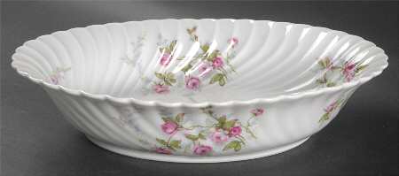 Julia (Red Backstamp) 10" Oval Vegetable Bowl