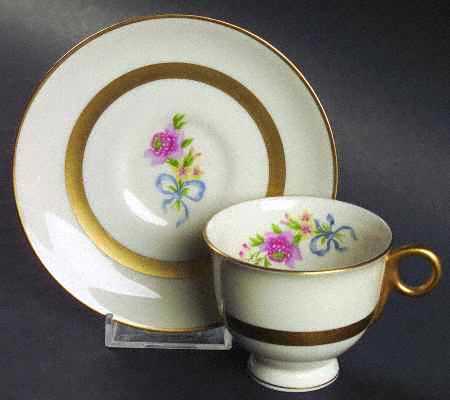 Kenmore Footed Demitasse Cup & Saucer Set