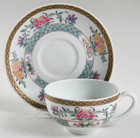 Kien Long Flat Cup & Saucer Set