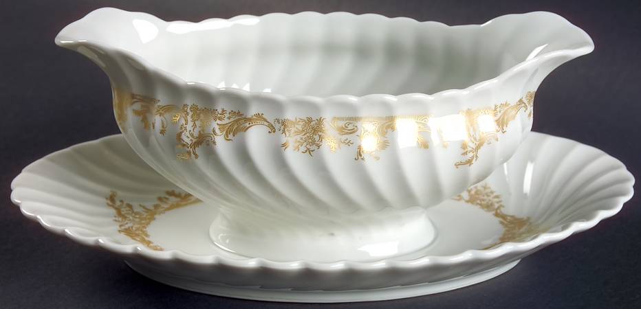 Ladore Gravy Boat with Attached Underplate