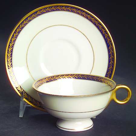 Lauria Blue Footed Cup & Saucer Set