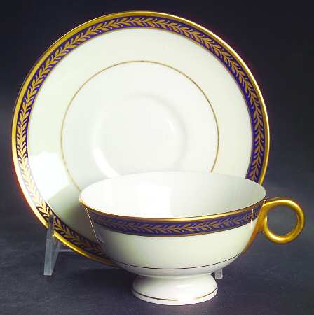 Lauria Blue Footed Cup & Saucer Set