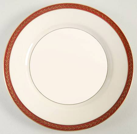 Lauria Red Luncheon Plate