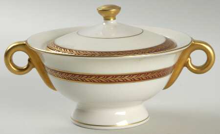 Lauria Red Sugar Bowl & Lid