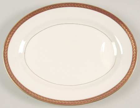 Lauria Red 11" Oval Serving Platter