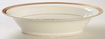 Lauria Red 9" Oval Vegetable Bowl
