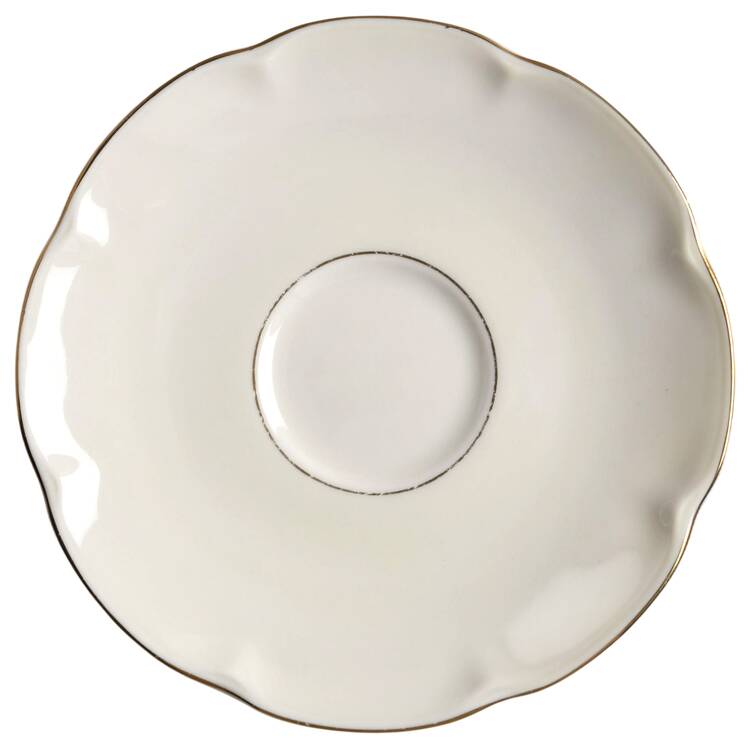 Leeds White Saucer