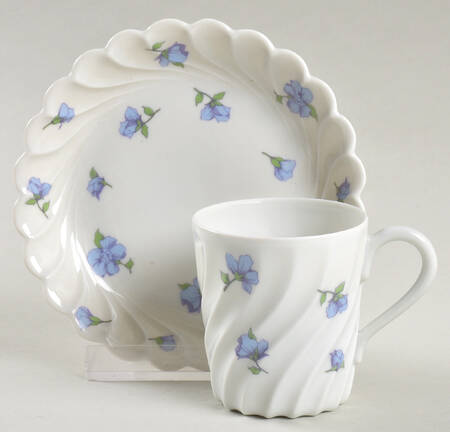 Linette Flat Demitasse Cup & Saucer Set by Haviland