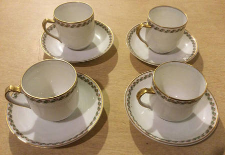 Lisbon Flat Demitasse Cup & Saucer Set