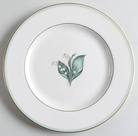 Lily of The Valley Salad Plate