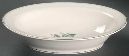 Lily of The Valley 9" Oval Vegetable Bowl