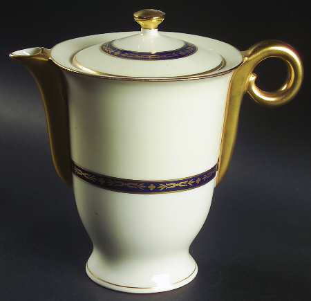 Lombardie Blue Coffee Pot & Lid
