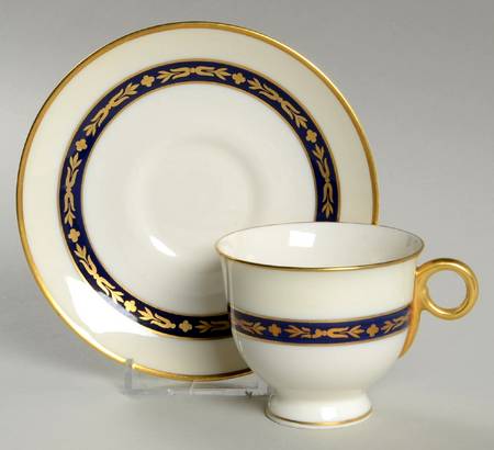 Lombardie Blue Footed Demitasse Cup & Saucer Set