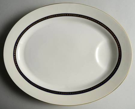 Lombardie Blue 16" Oval Serving Platter