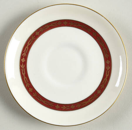 Lombardie Red Saucer for Demitasse Cup