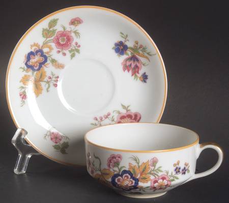 Lorraine Flat Cup & Saucer Set